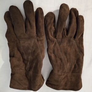 Thinsulate Women's Brown Suede Gloves Classic Design